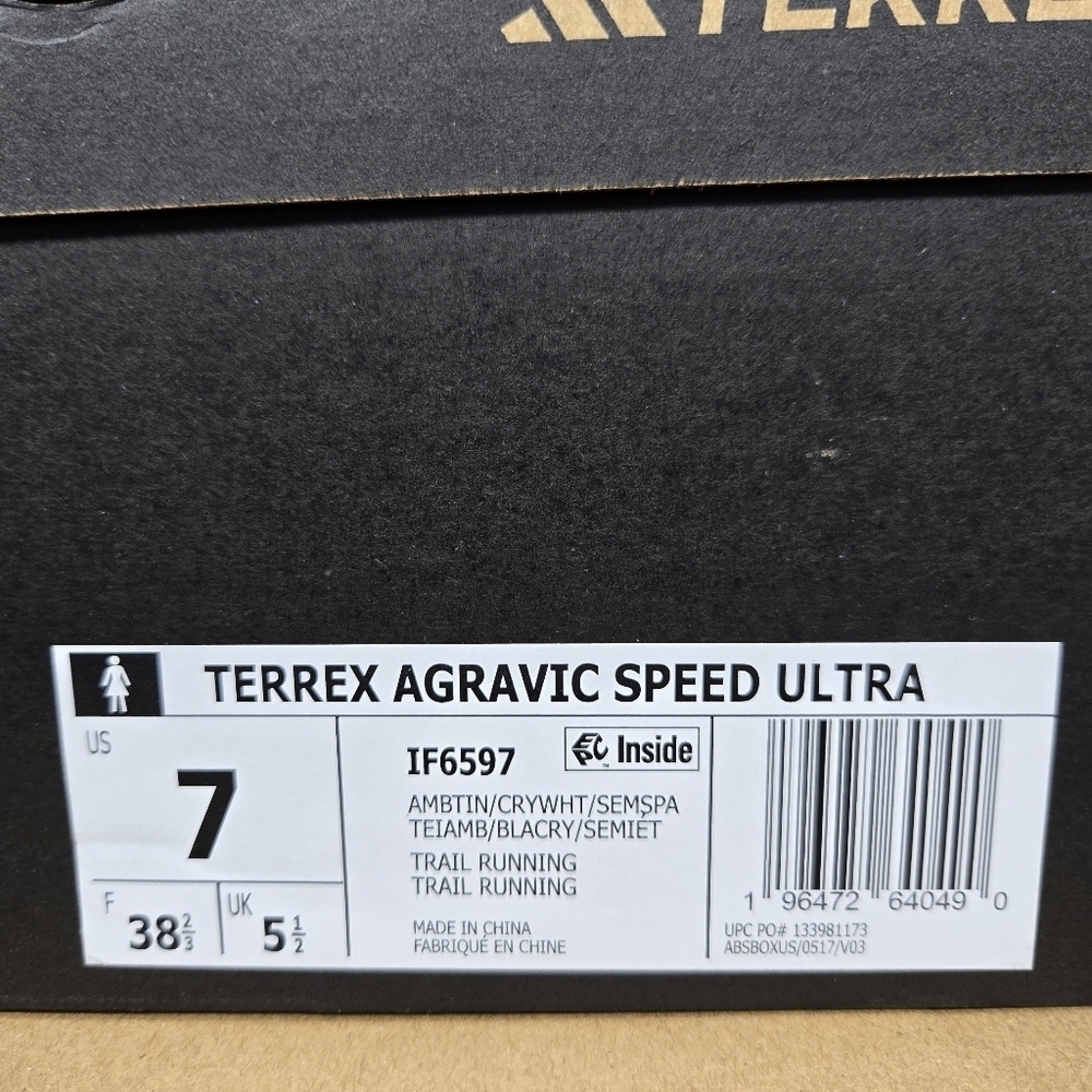 adidas Terrex Agravic Speed Ultra Women’s Trail Running Shoes – Size 7 New - Picture 8 of 8
